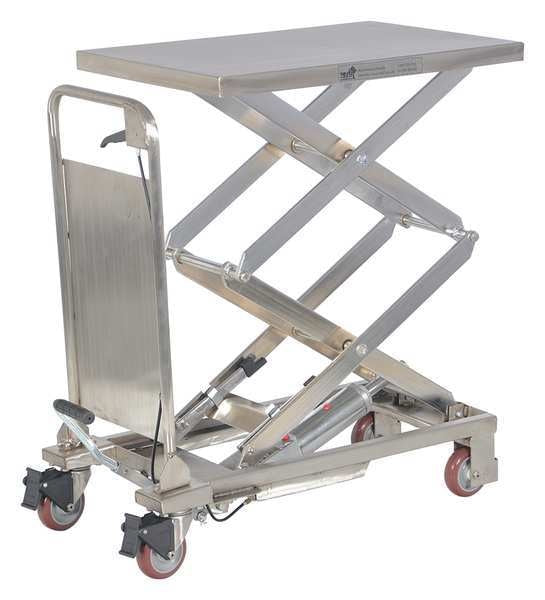 Scissor Lift Table, 220 lb. Cap, 17-1/2