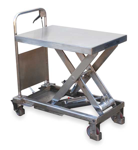 Scissor Lift Table, 400 lb. Cap, 17-5/8