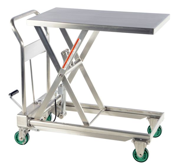 Scissor Lift Table, 550 lb. Cap, 19-1/2