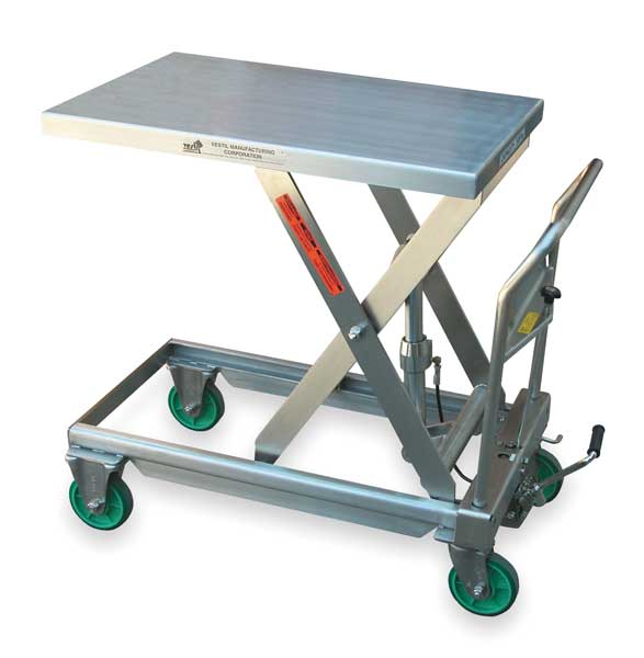 Scissor Lift Table, 550 lb. Cap, 19-1/2