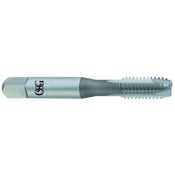 Spiral Flute Tap, #8-32, Bottoming, UNC, 3 Flutes, Bright