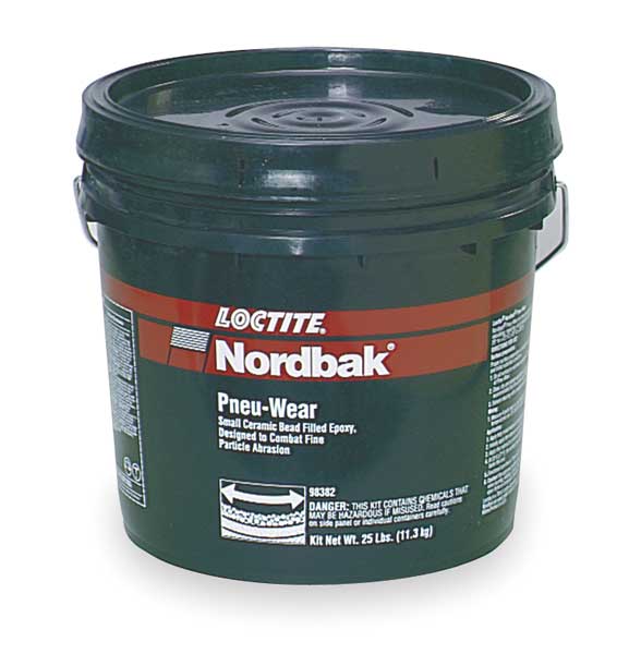 Epoxy Adhesive, Pneu-Wear Series, Gray, 4:01 Mix Ratio, Not Rated Functional Cure, Pail