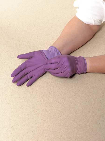 Clean Process Gloves, M, 6 mil, PK100