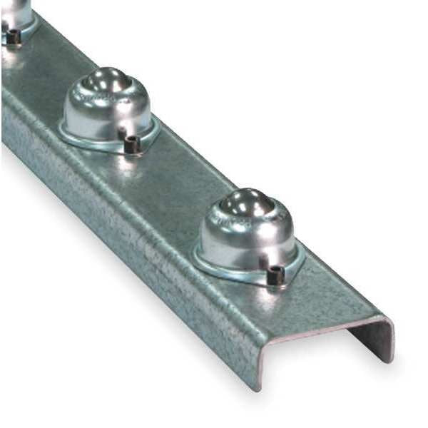 Flow Rail, 10 ft L, 2 1/2 in W, 120 lb/ft (5 ft Supports) Max Load Capacity