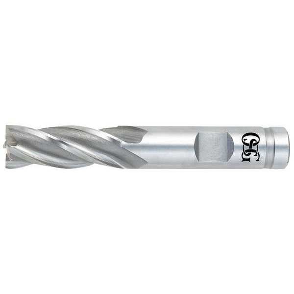 End Mill, Co, TiN, 1/8, 4 FL, SGL Sq End, CC