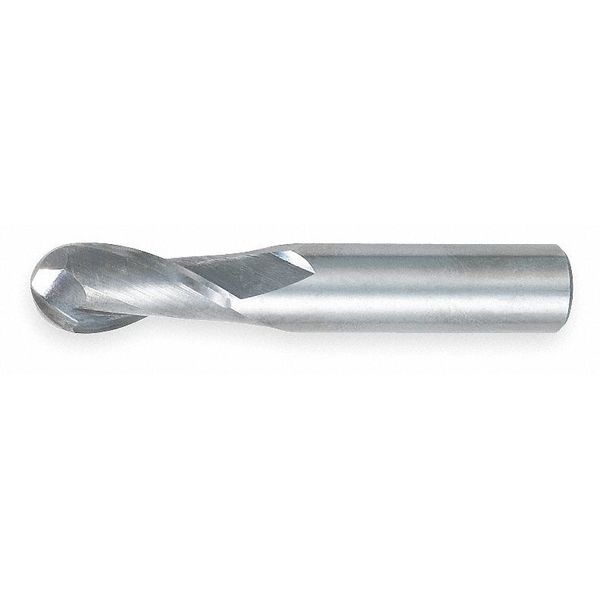 End Mill, Carbide, 3/16, 2 FL, SGL Ball End