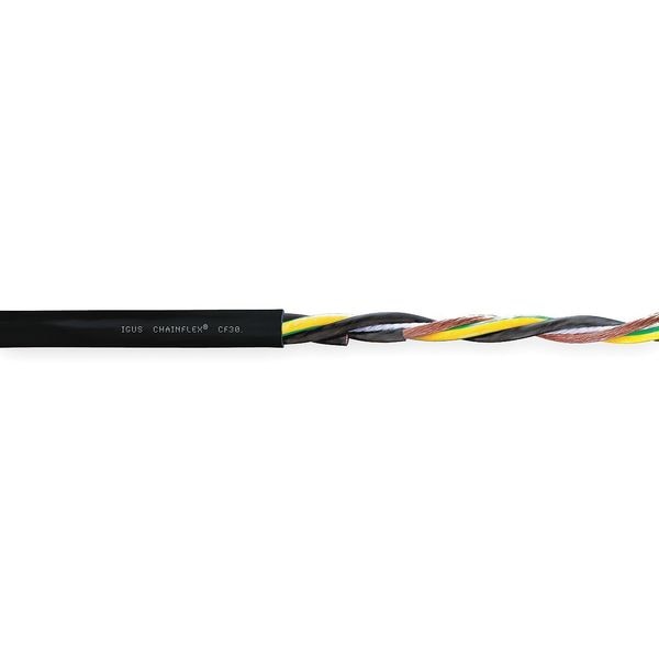 14 AWG 4 Conductor Continuous Flex Power Cable 1000V BK