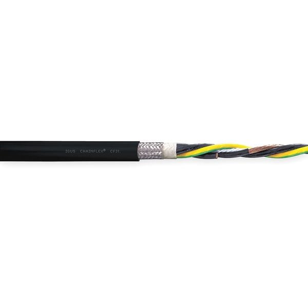 16 AWG 4 Conductor Continuous Flex Power Cable 1000V BK