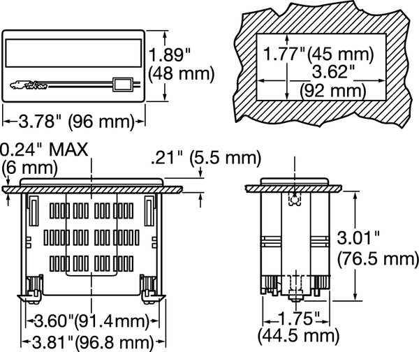 Digital Panel Meter, Temperature