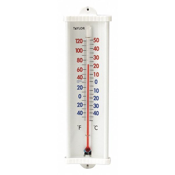 Analog Thermometer, -40 Degrees to 120 Degrees F for Wall or Desk Use