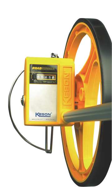 Measuring Wheel, 3 Ft, Spoked, 10000Ft