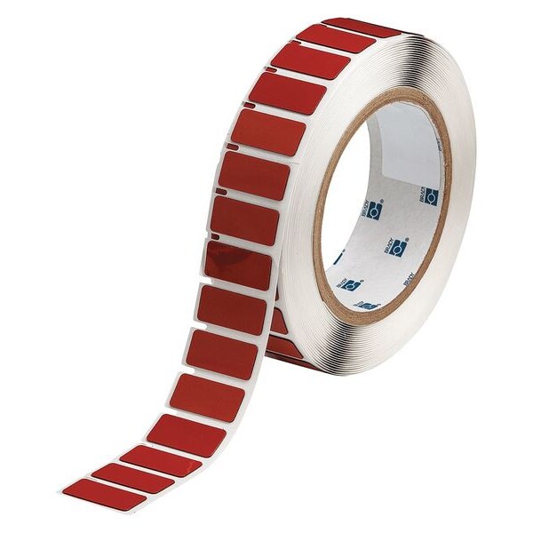 Raised Panel Label, Red, Labels/Roll: 500