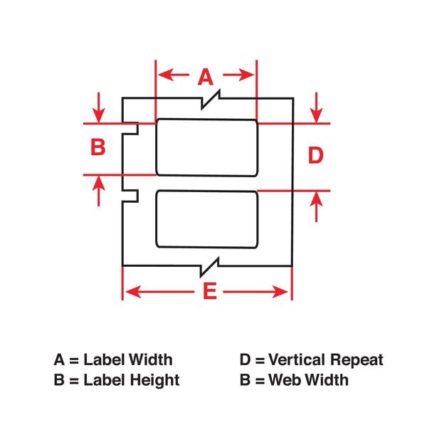 Label, Black, Labels/Roll: 500
