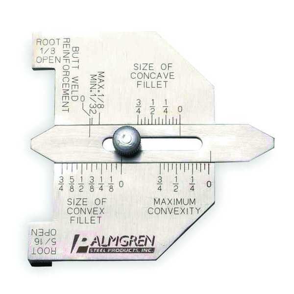 Butt/Fillet Weld Gauge, From 0 to 3/4 In