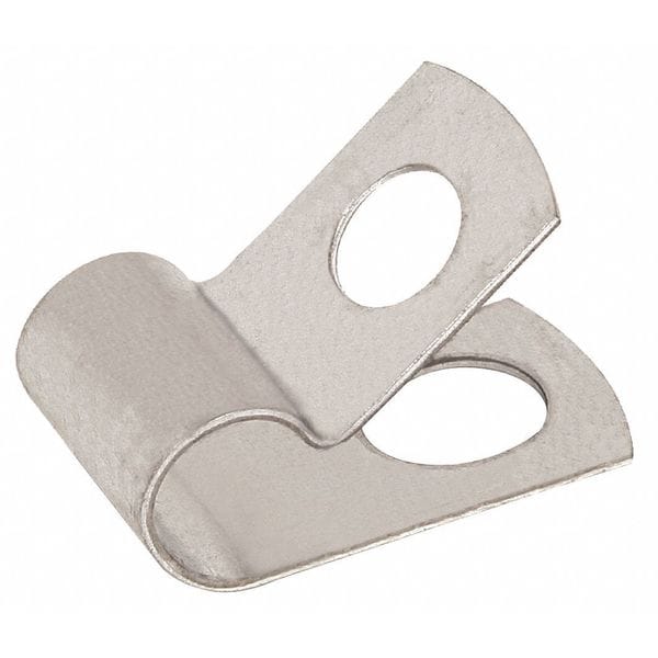 Clamp, Aluminum, Dia 1/2 In, PK50