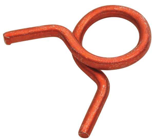 Hose Clamp, Dia 0.875x0.122, Red, PK100