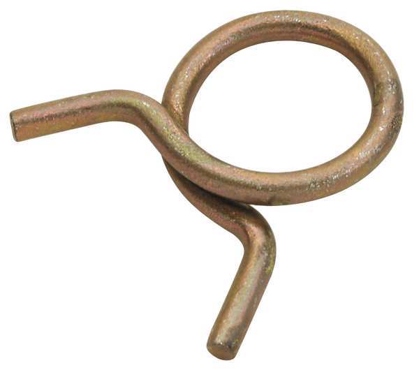 Hose Clamp, Dia 0.562x0.107, Ylw, PK100