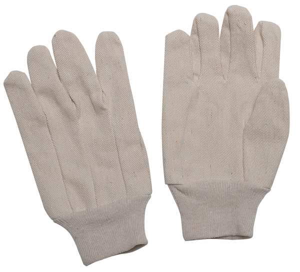 Canvas Gloves, Cotton/Poly, S, Natural, PR