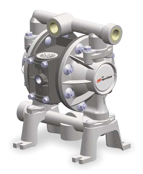 Double Diaphragm Pump, Aluminum, Air Operated, PTFE, 14 GPM