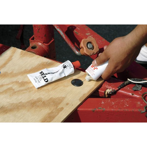 Epoxy Adhesive, Two 5 fl oz Tubes, Dark Gray, 1:1 Mixing Ratio, 6 hr Functional Cure
