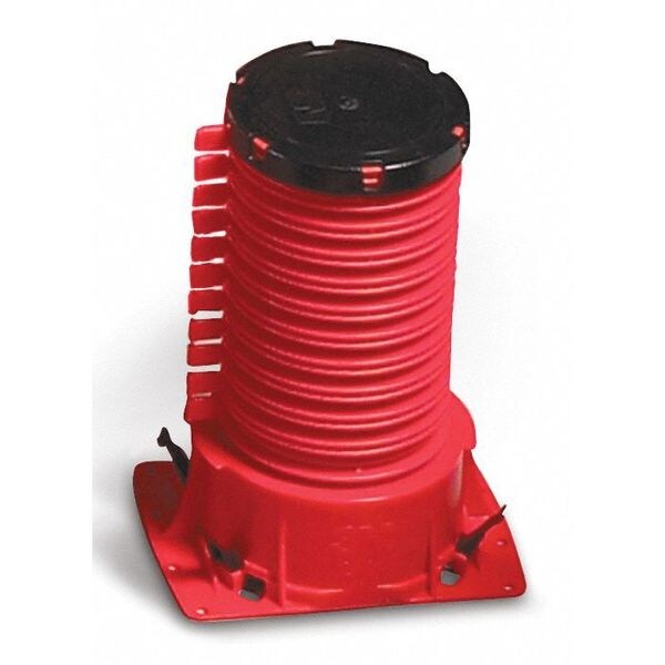 Pipe Cast-In Device, 4 In., For Metal Pipe