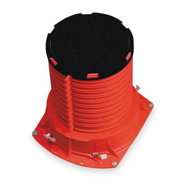 Pipe Cast-In Device, 4 In., For Metal Pipe