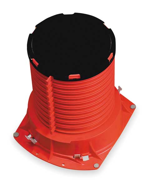 Pipe Cast-In Device, 6 In., For Metal Pipe