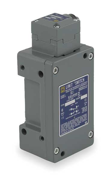 Hazardous Location Limit Switch, Plunger, 1NC/1NO, 10A @ 600V AC