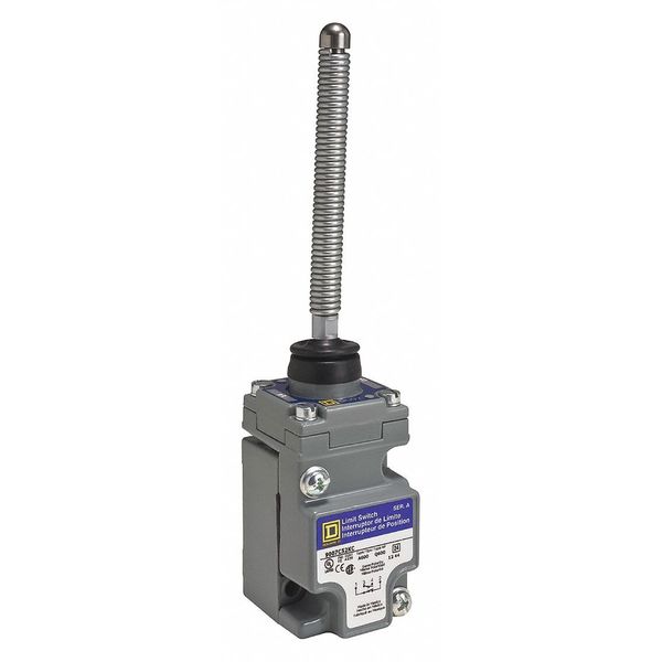 Heavy Duty Limit Switch, Wobble Stick, 1NC/1NO, 10A @ 600V AC