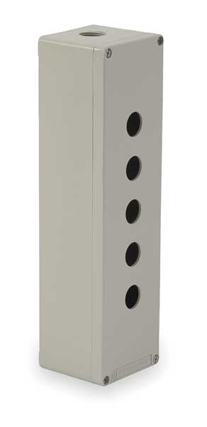 Pushbutton Enclosure, 12.20 in., 5 Holes