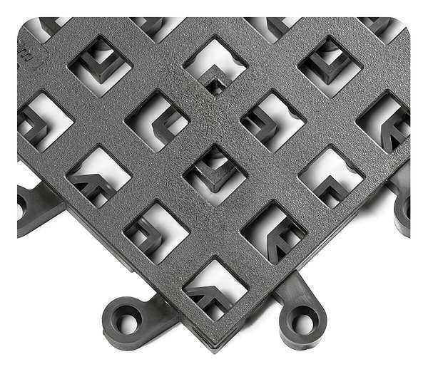 Interlocking Drainage Mat Tile Vinyl 18 in 18 in 7/8 in