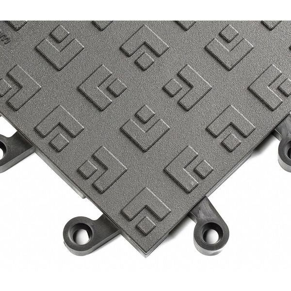 Interlocking Antifatigue Mat Tile Vinyl 18 in 18 in 7/8 in