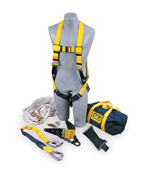 Harness and Vertical Lifeline Kit, Size: Universal