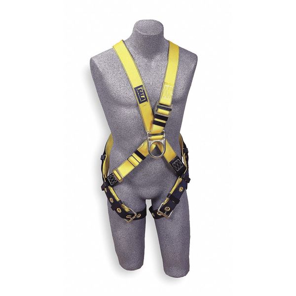 Delta Full Body Harness, Vest Style, Polyester, Yellow, Universal Size
