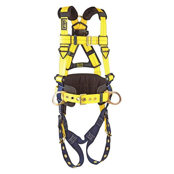Full Body Harness, Vest Style, XL, Repel(TM) Polyester, Yellow