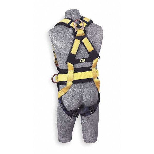 Full Body Harness, Vest Style, XL, Repel(TM) Polyester, Yellow