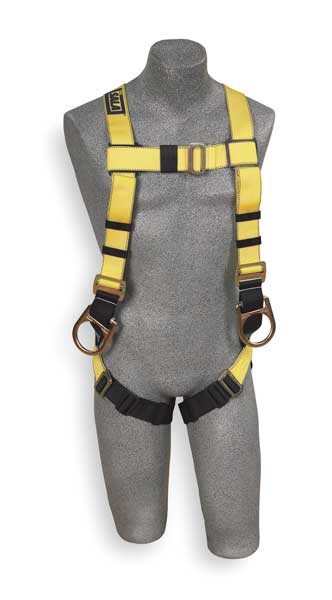Full Body Harness, Vest Style, Universal, Repel(TM) Polyester, Yellow