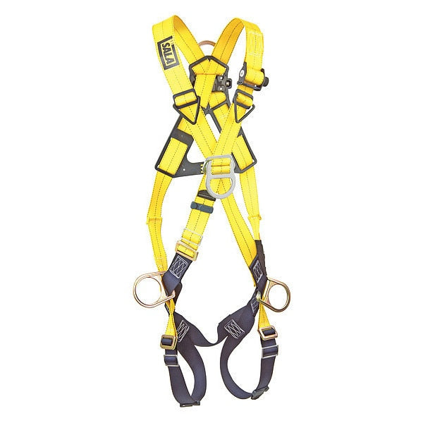 Full Body Harness, Crossover Style, Universal, Repel(TM) Polyester, Yellow