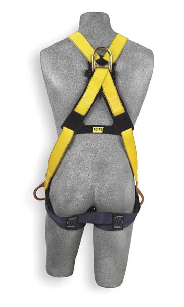 Full Body Harness, Crossover Style, Universal, Repel(TM) Polyester, Yellow