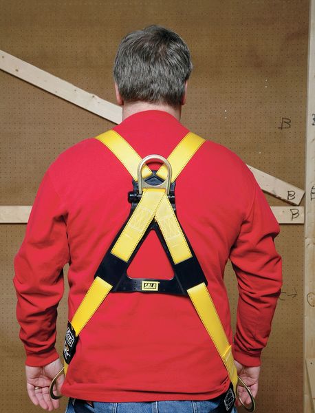 Full Body Harness, Crossover Style, Universal, Repel(TM) Polyester, Yellow