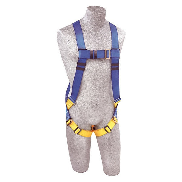 Full Body Harness, Vest Style, Universal, Polyester, Blue