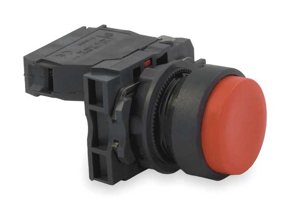 Non-Illuminated Push Button, 22 mm, 1NC, Red