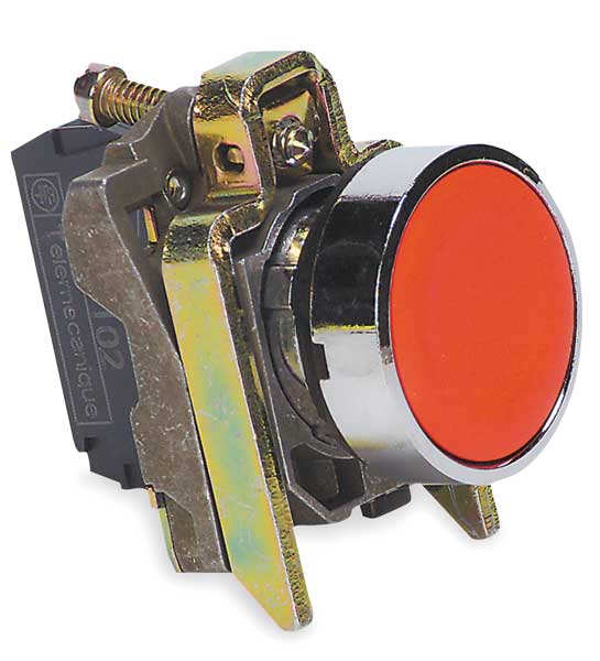 Non-Illuminated Push Button, 22 mm, 1NO/1NC, Red