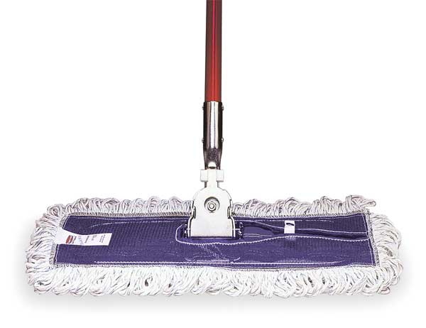 18 in L Finish Mop, Looped-End, White