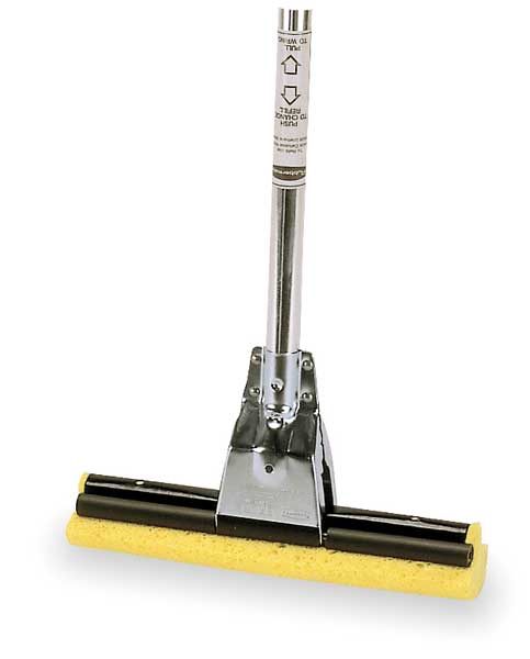 3 in Sponge Mop Head, Snap On Connection, Yellow