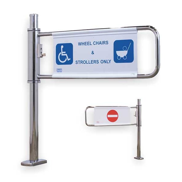 Entrance Left Hand Gate, Lockable, Mirror, 2-Way