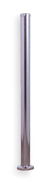 Barrier Post, Brushed Chrome