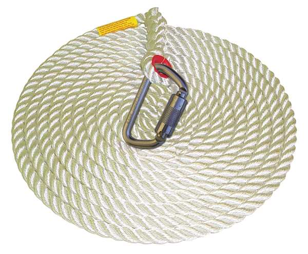 Vertical Lifeline, 50 ft., 310 lb. Weight Capacity