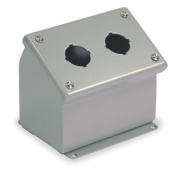 Pushbutton Enclosure, 30mm, 3.50 in. H, SS