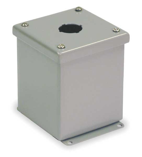 Pushbutton Enclosure, 30mm, 1 Hole, Steel